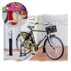 KB000254 KB000256 KB000258-KB000259 - Diecast metal model bike steerable 1:10 mini toy alloy bicycle with pump
